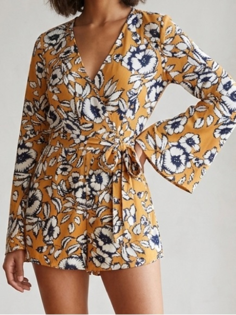 Floral Wrap Romper
